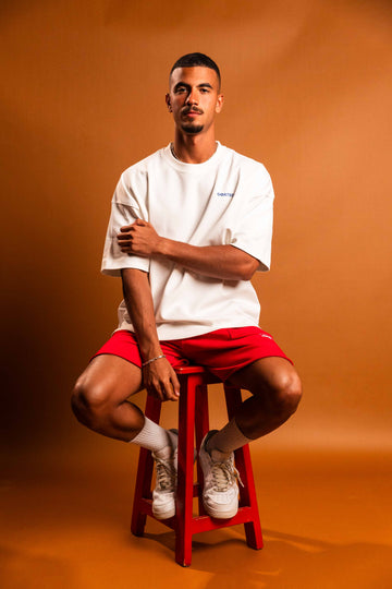 Signature Sweat Shorts in Red