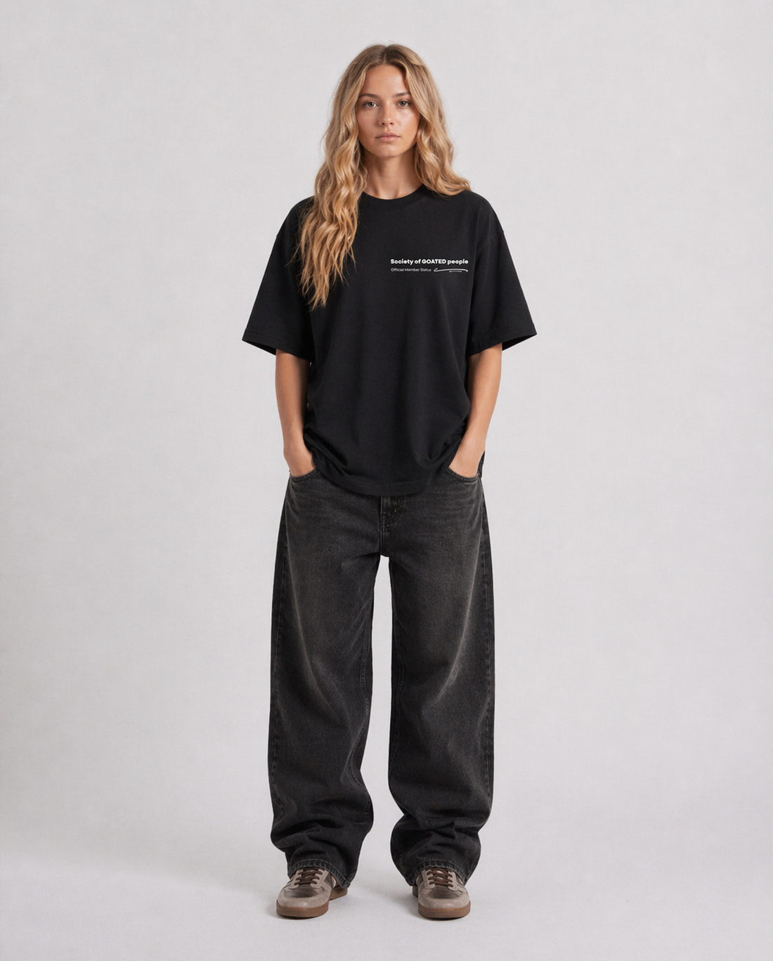 Society Tee in Black