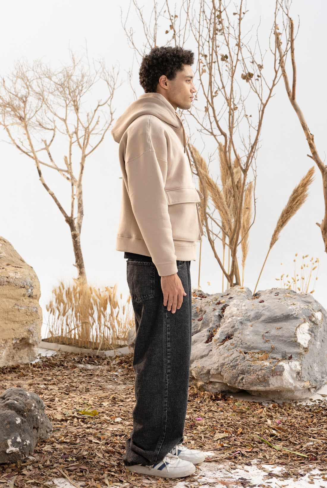 Cargo Jacket in Beige