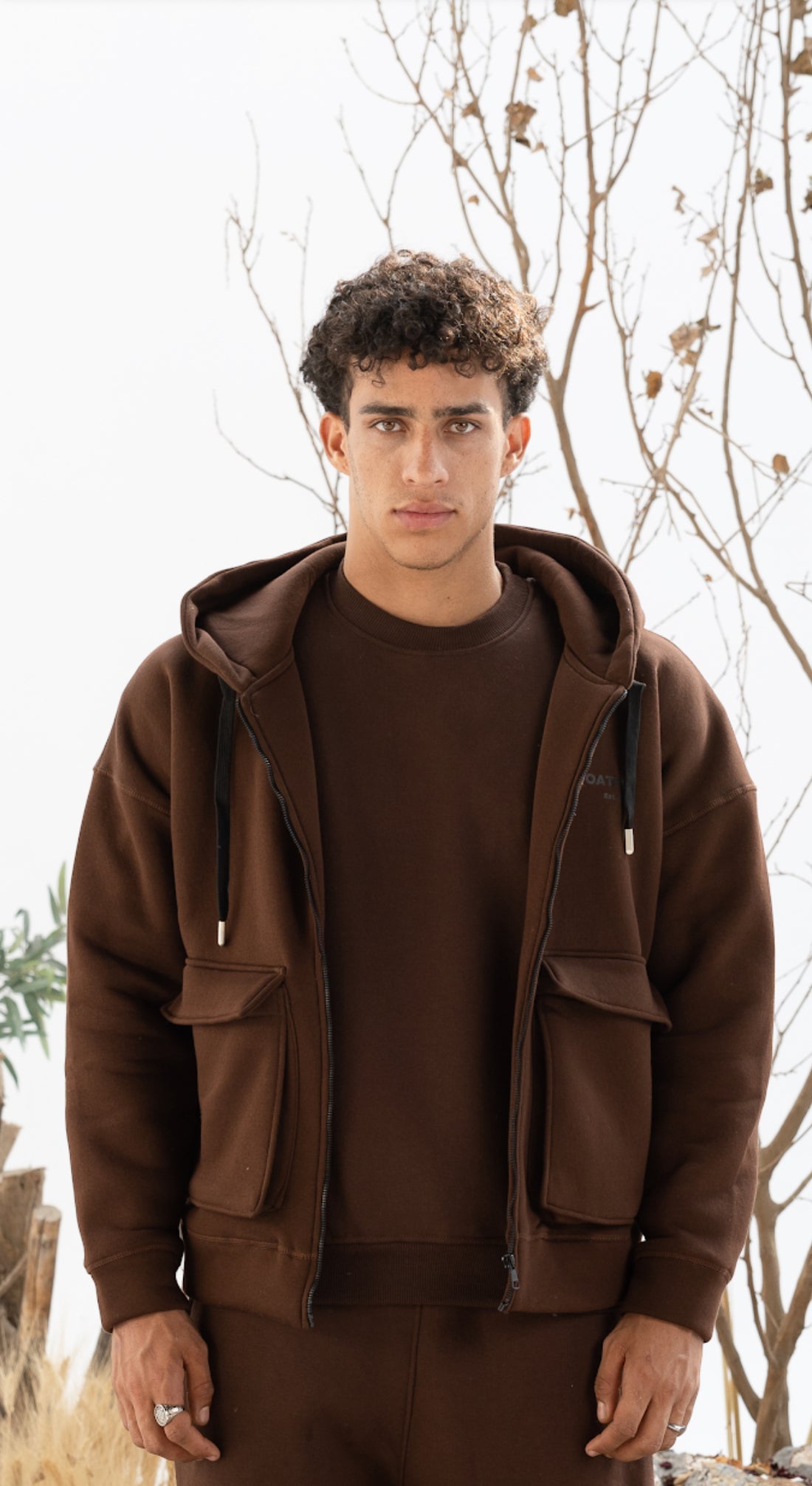 Cargo Jacket in Brown