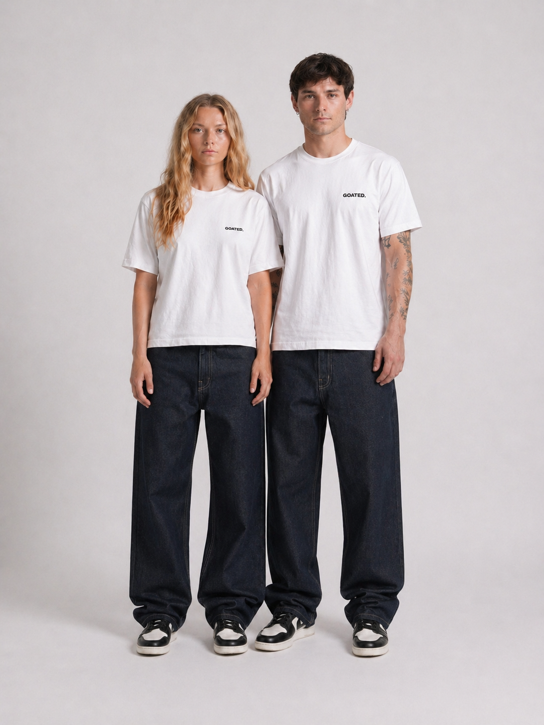 Relaxed Wide Denim in Midnight Navy
