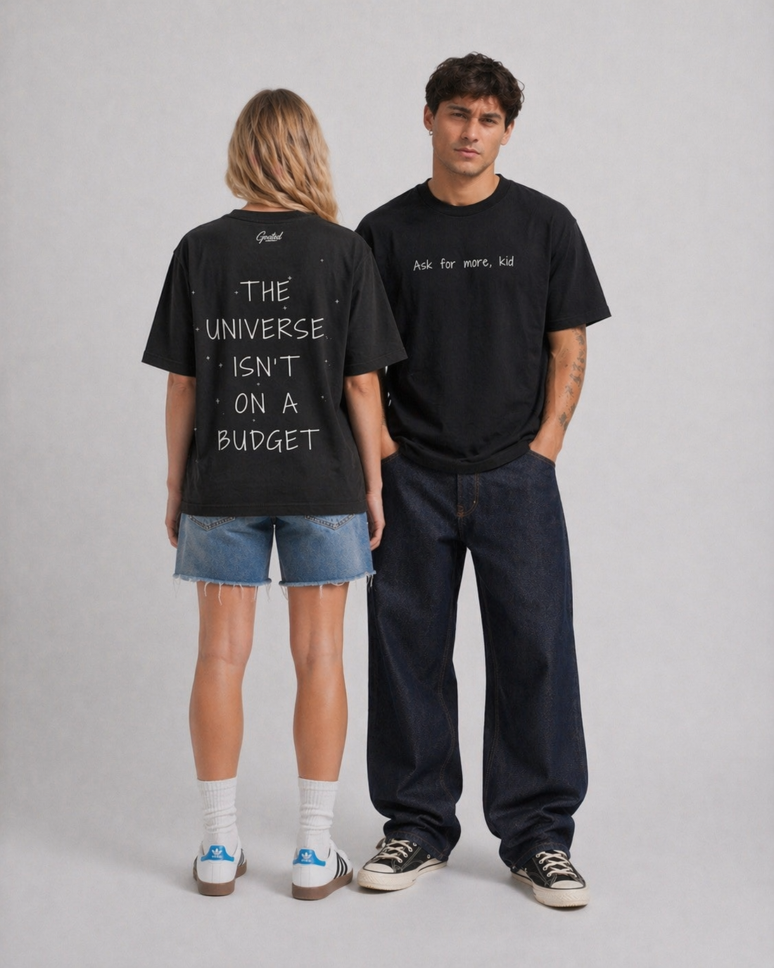 Ask For More Tee in Black