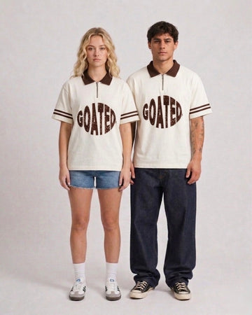GOATED Polo in Off White