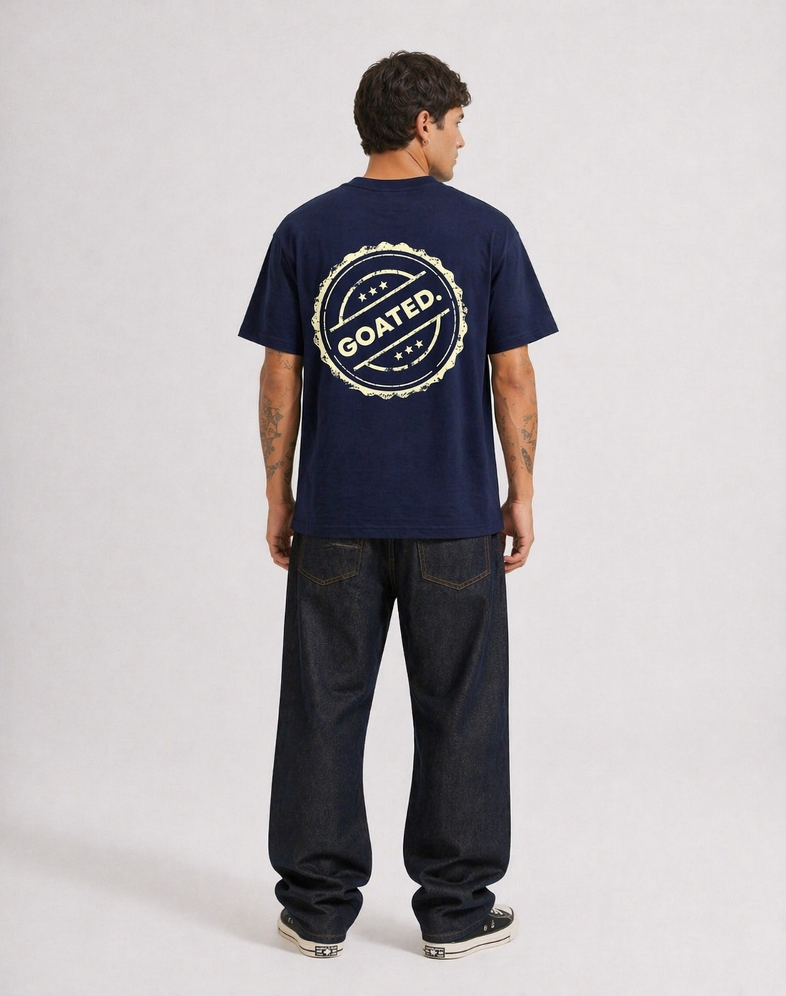 This Far Tee in Navy
