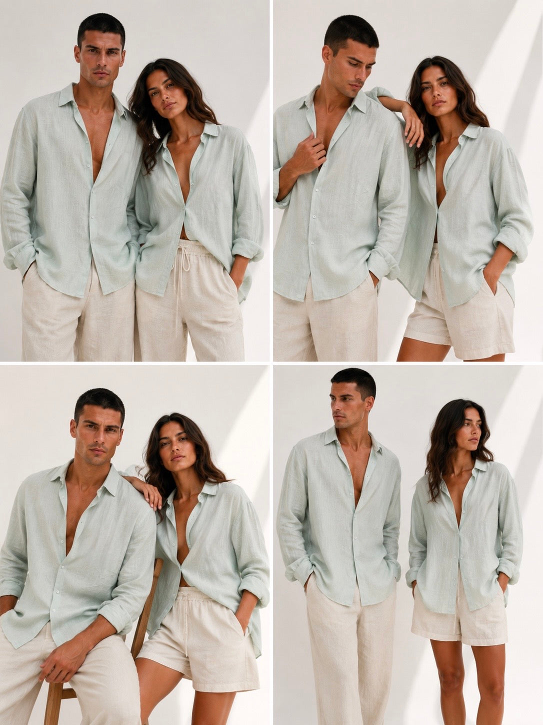 Linen Shirt in Sage