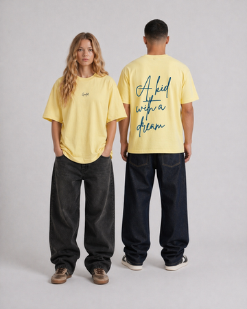 Kid With A Dream Tee in Butter Yellow
