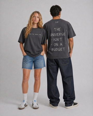 Ask For More Tee in Dark Grey