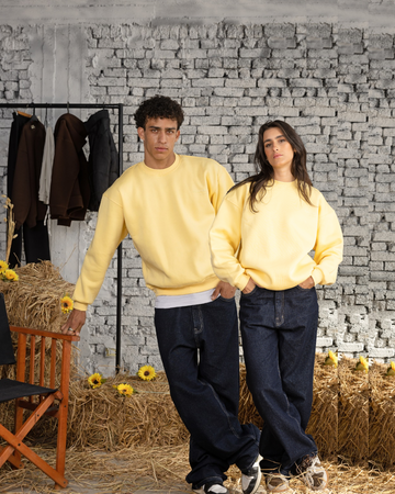 Essential Crewneck in Butter Yellow