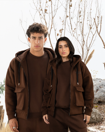 Cargo Jacket in Brown