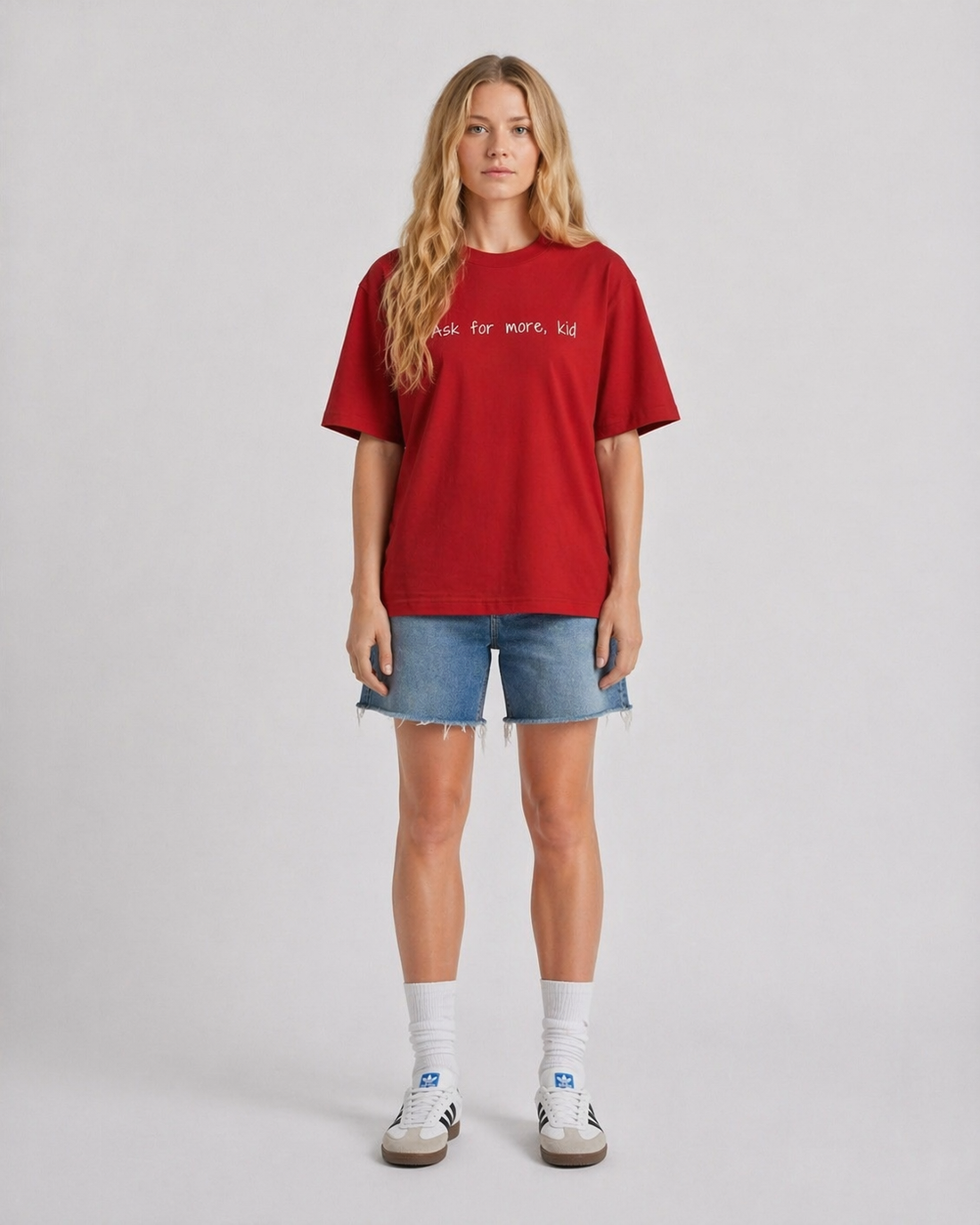 Ask For More Tee in Red