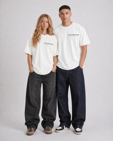 Society Tee in Off White