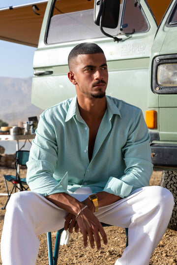 Linen Shirt in Sage